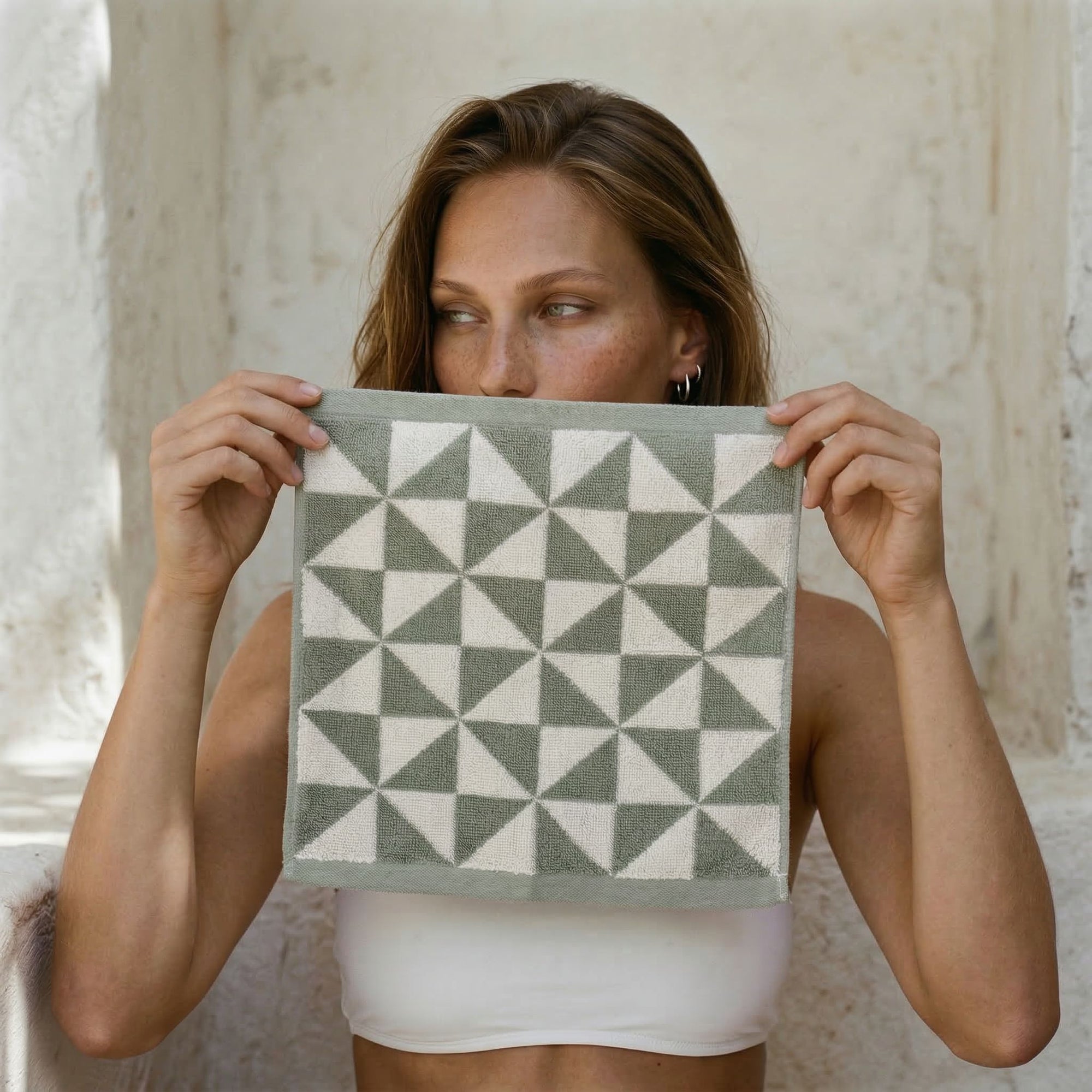 Umbra Australian Cotton Towels | Sage/Ecru