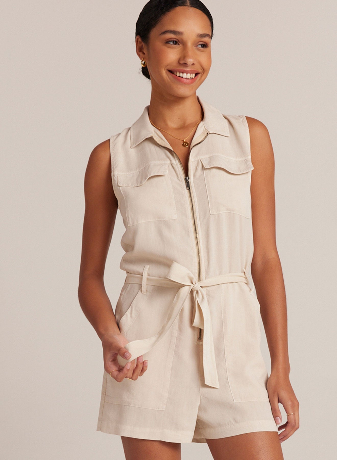 Zip Front Romper | Cliffside